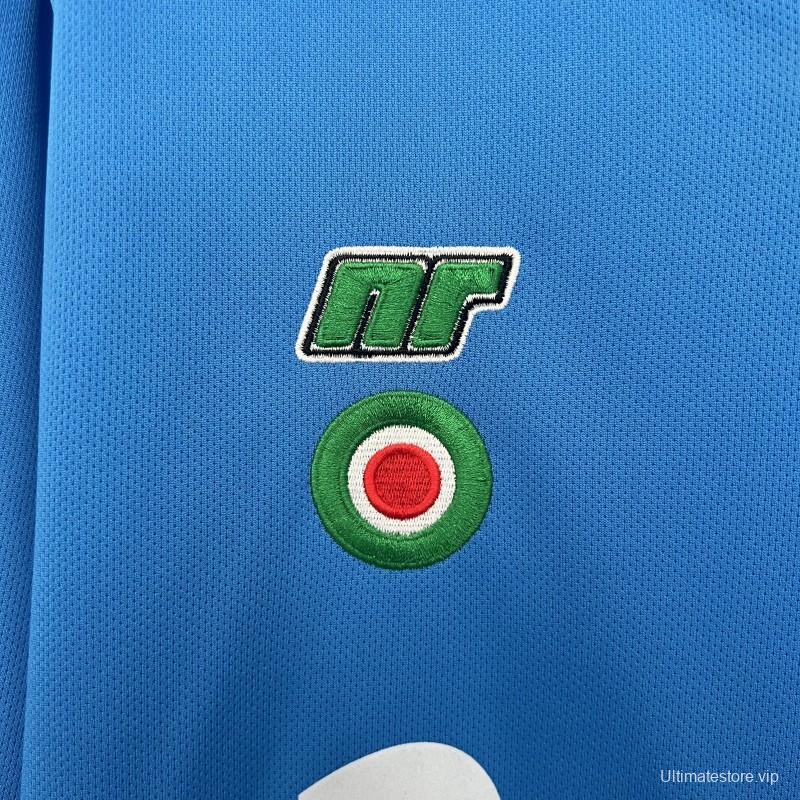 87/88 Retro Long Sleeve Napoli Home Jersey