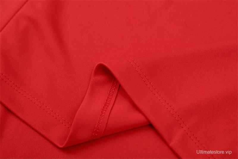 Retro 05/06 AC Milan Red Half Zipper Jacket