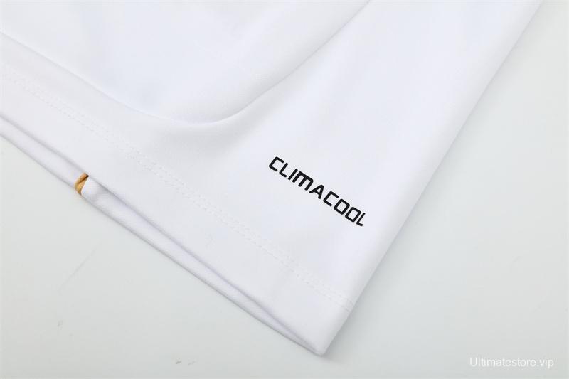 Retro 11/12 Real Madrid White Half Zipper Jacket+Long Pants