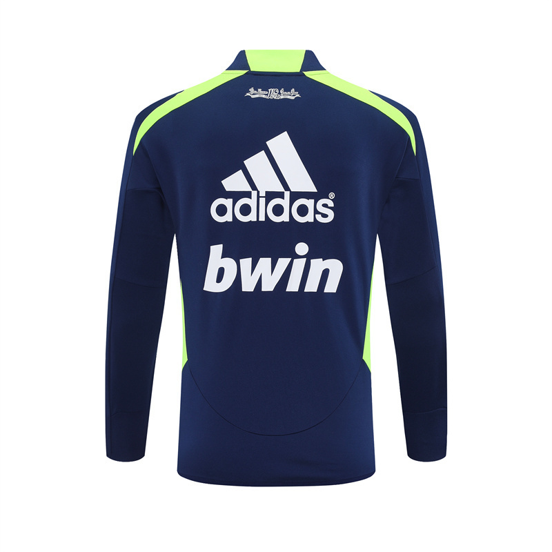 Retro 12/13 Real Madrid Royal Blue Half Zipper Jacket