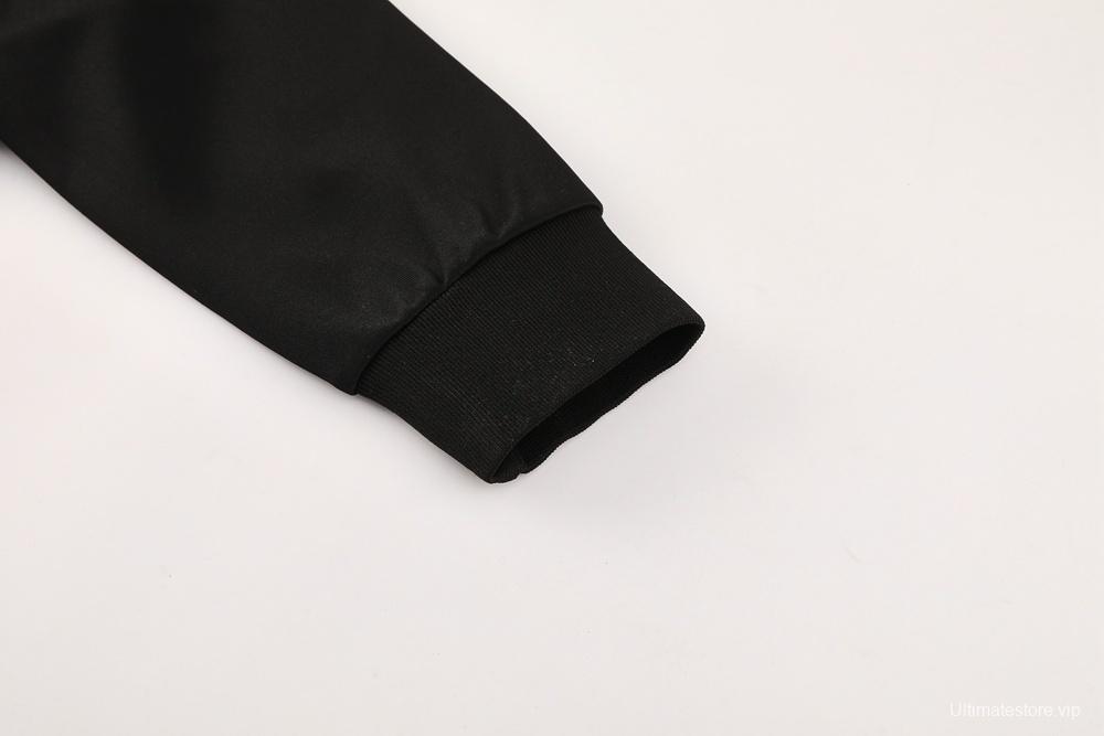 2025 Adidas Black Full Zipper Jacket + Long Pants