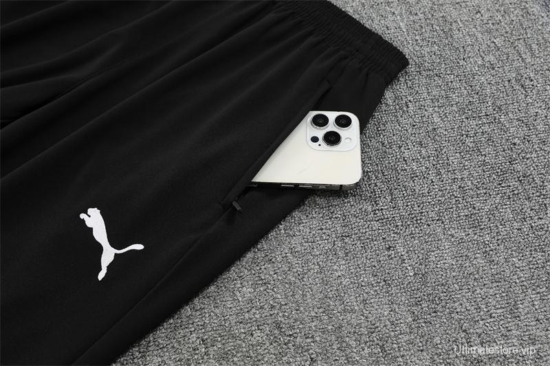 25/26 Manchester City Black Half Zipper Jacket+Long Pants