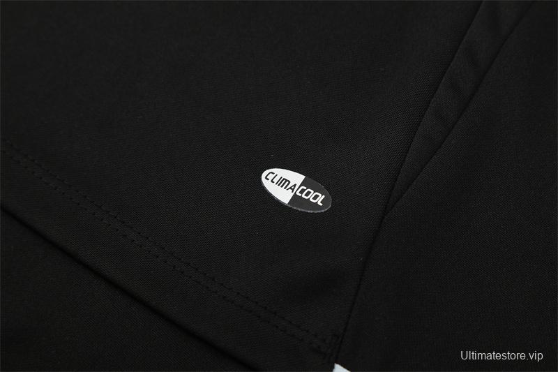 Retro 04/05 Real Madrid Black Half Zipper Jacket