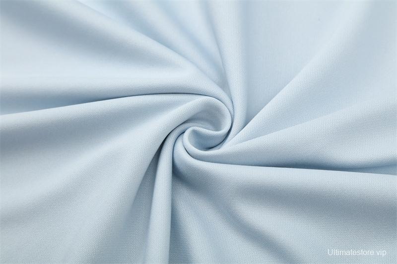 Retro 04/05 Real Madrid Light Grey Half Zipper Jacket