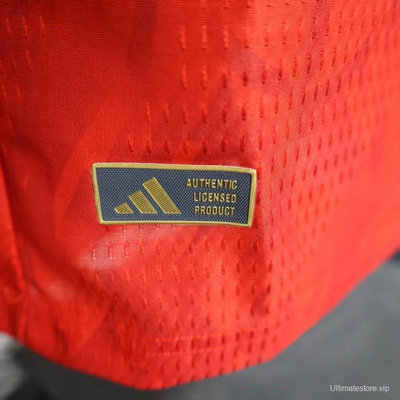 Player Version 2025 Belgium Home Jersey