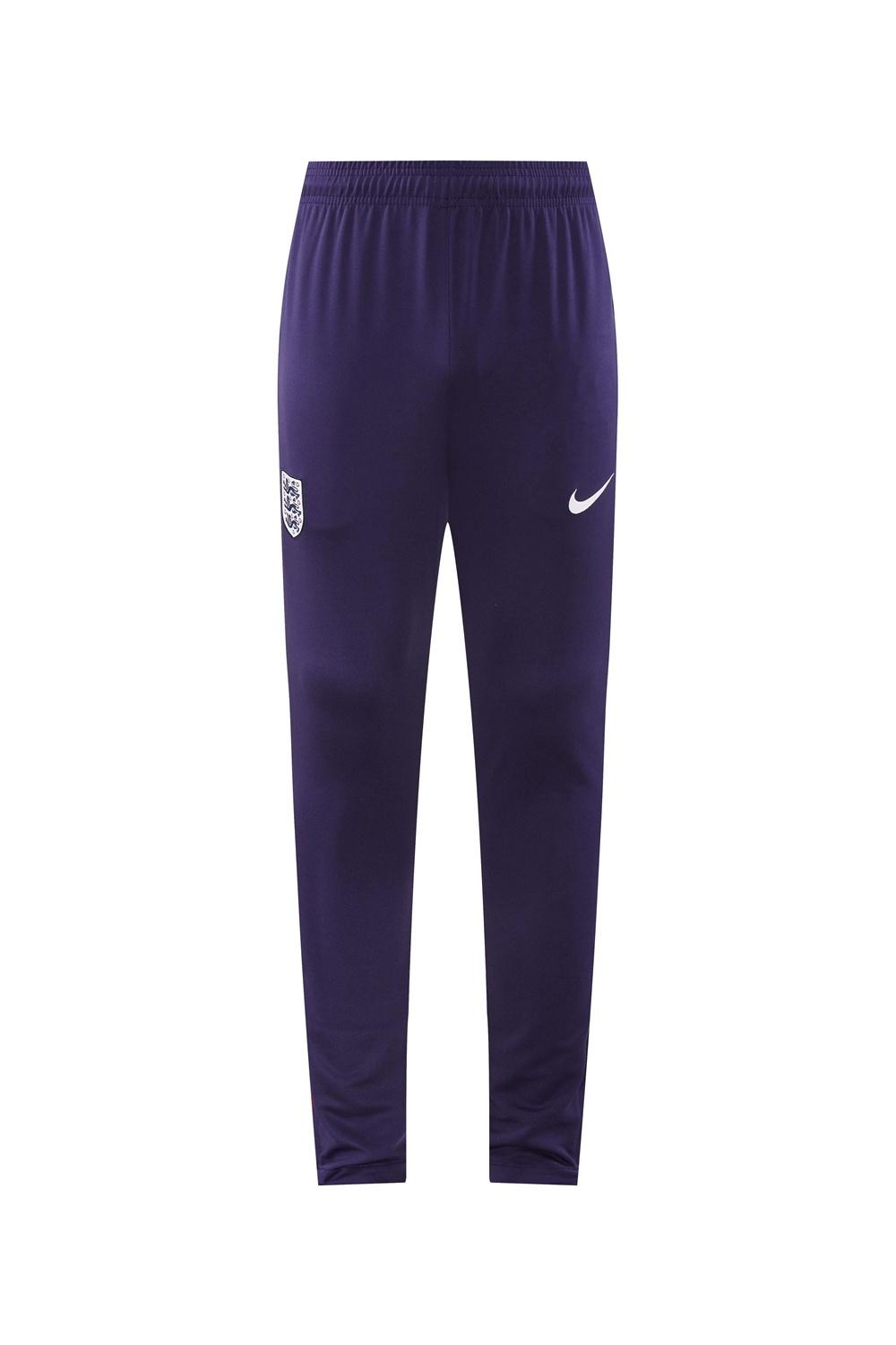 2025 England Purple Half Zipper Jacket+Long Pants