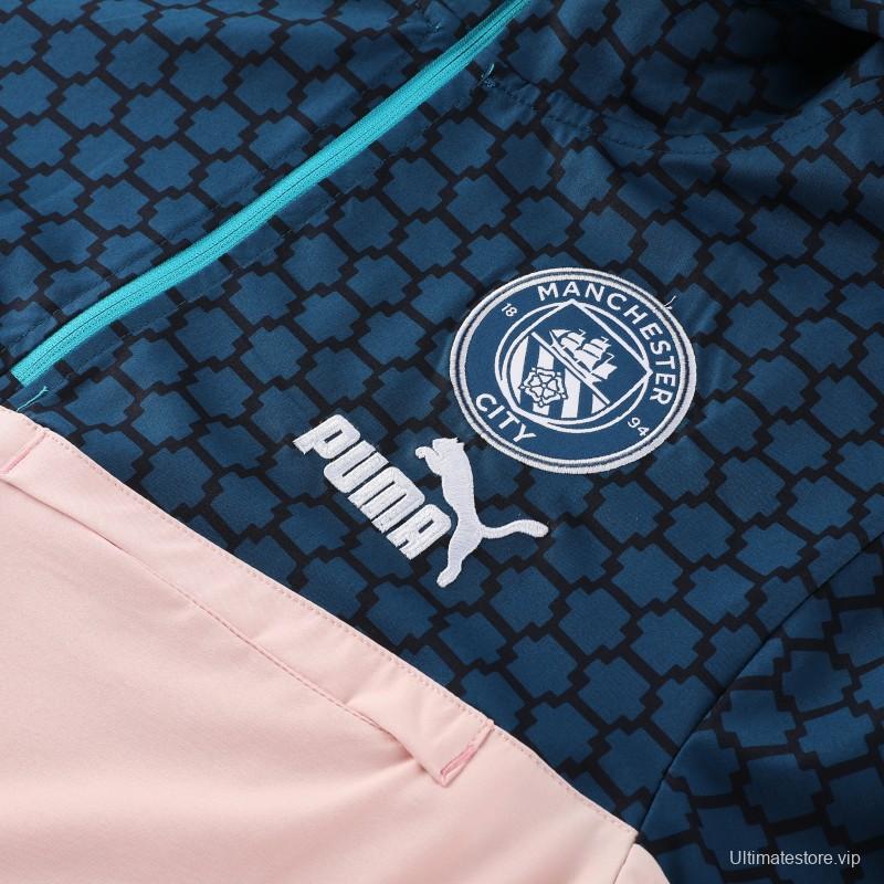 Manchester City Half Zipper Jacket+Long Pants S-2XL