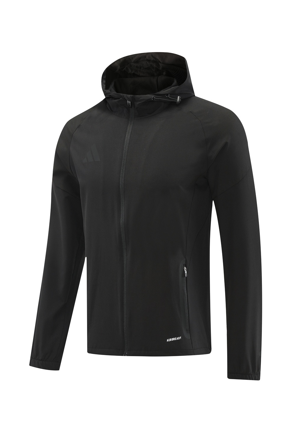 2025 Adidas Black Half Zipper Jacket+Long Pants S-2XL