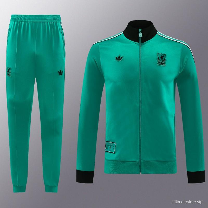 25/26 Liverpool Green Full Zipper Jacket +Long Pants