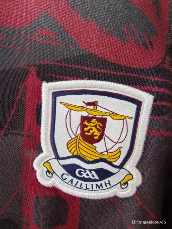 25/26 Galway GAA Maroon with Cityscape Pattern Jersey