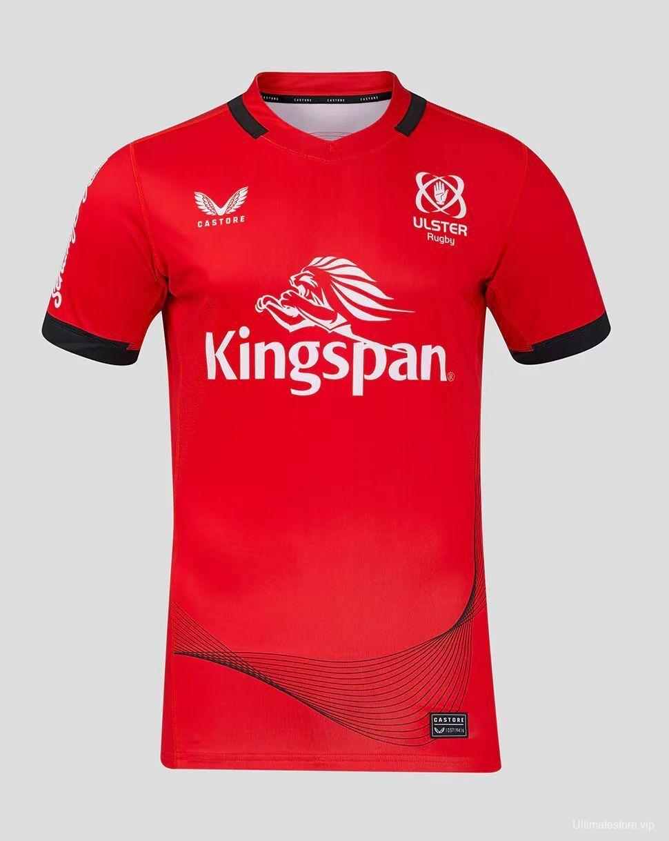24/25 Ulster Red with Wave Pattern Home Jersey