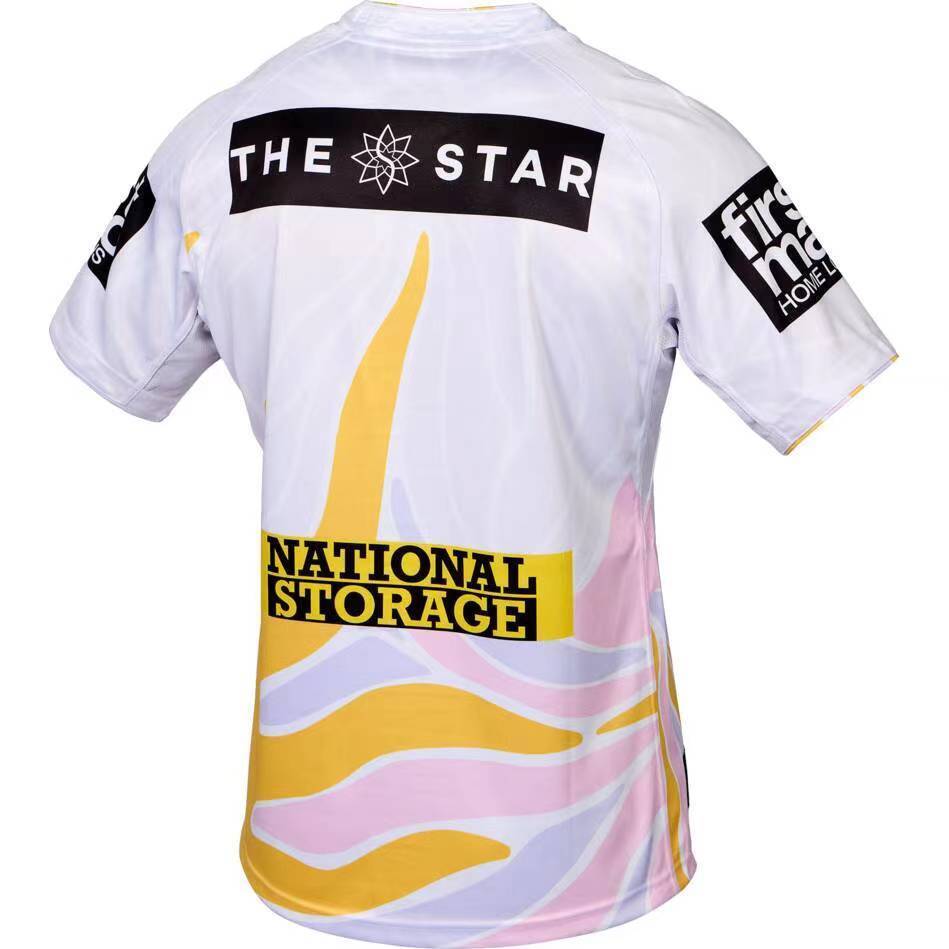 25/26 Brisbane Broncos White with Golden Pink Wave Jersey