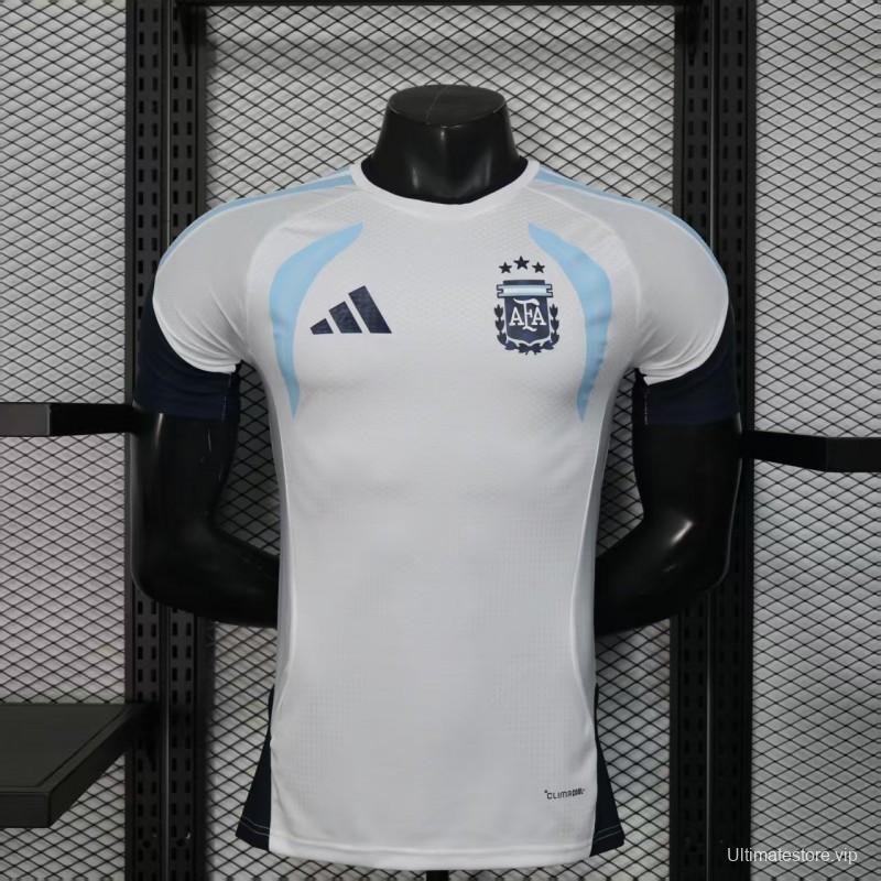Player Version 2026 Argentina White Training Jersey