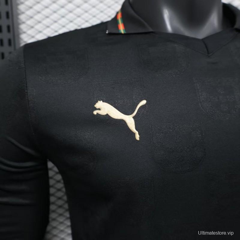 Player Version 2026 Portugal Goalkeeper Dark Grey Long Sleeve Jersey