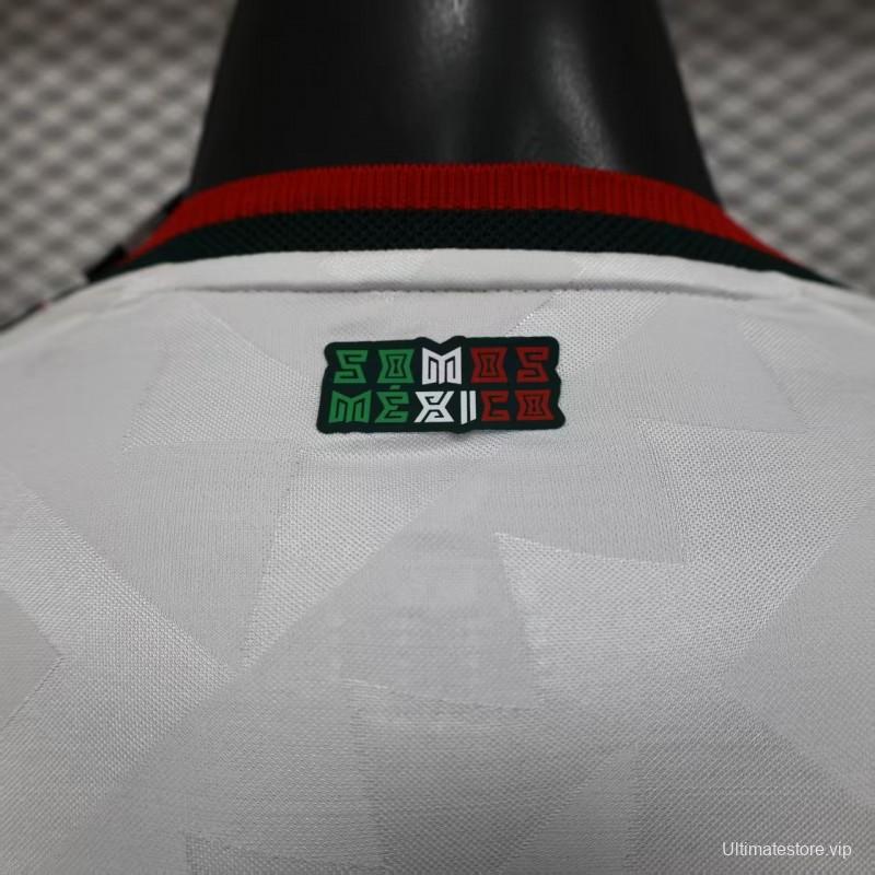 Player Version 2026 Mexico Away White Long Sleeve Jersey
