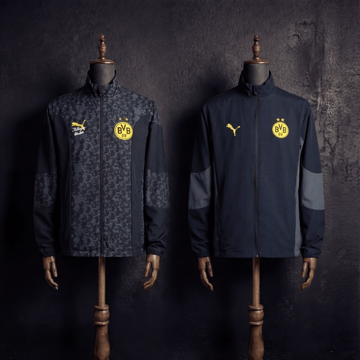 2026 Dortmund Black Reversible Jacket Windbreaker