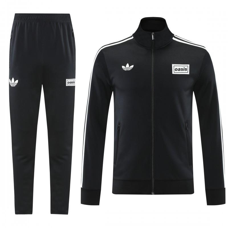 2026 Adidas Black Full Zipper Jacket + Long Pants