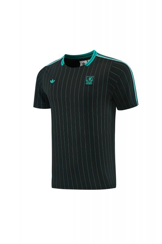 26/27  Liverpool  Black Short Sleeve+Soccer Shorts