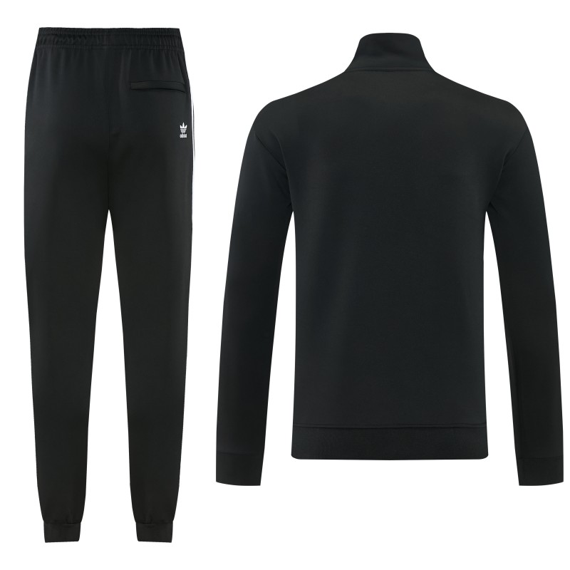 2026 Adidas Black Full Zipper Jacket + Long Pants