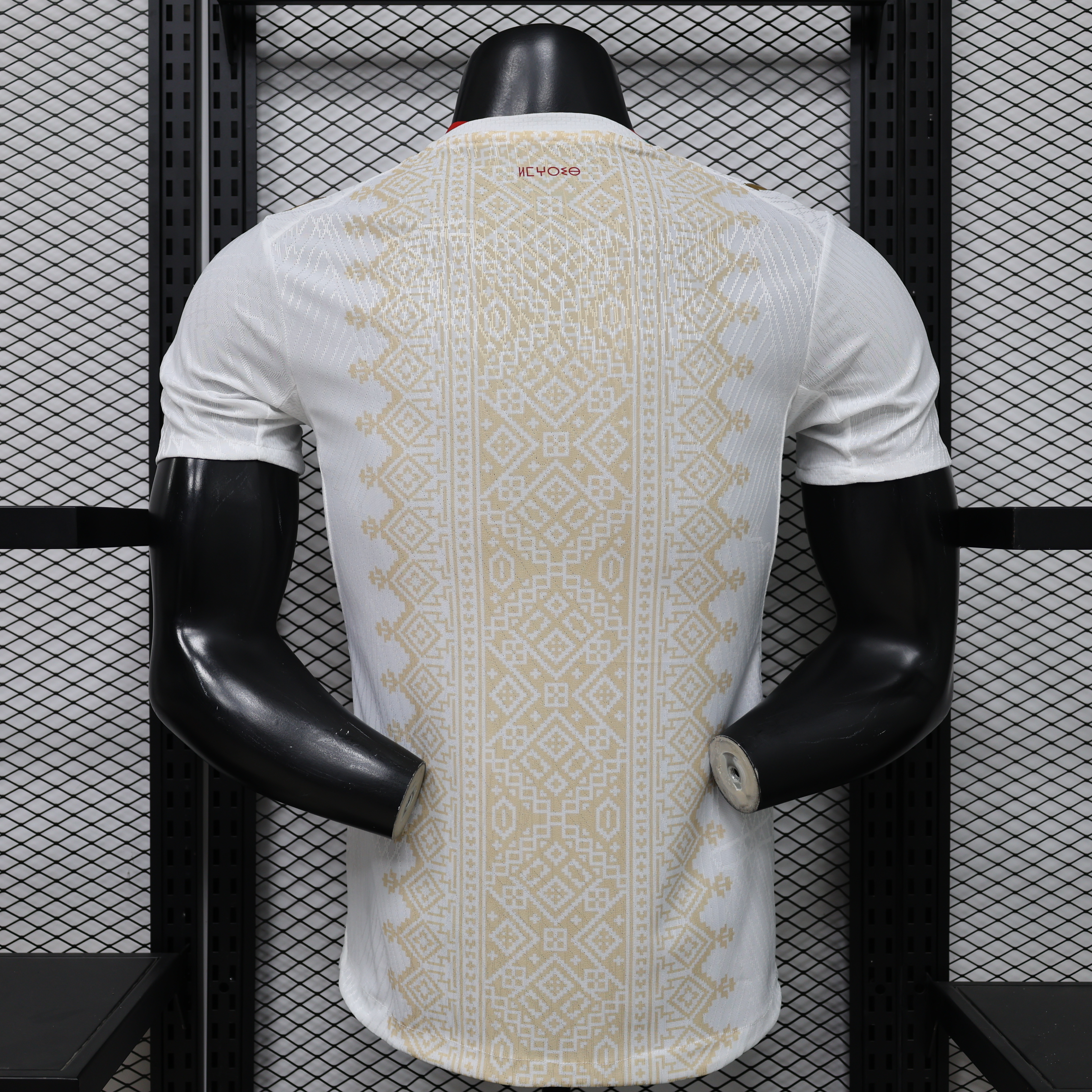 Player Version 26/27  Morocco  Away  White & Gold Amazigh Pattern Jersey