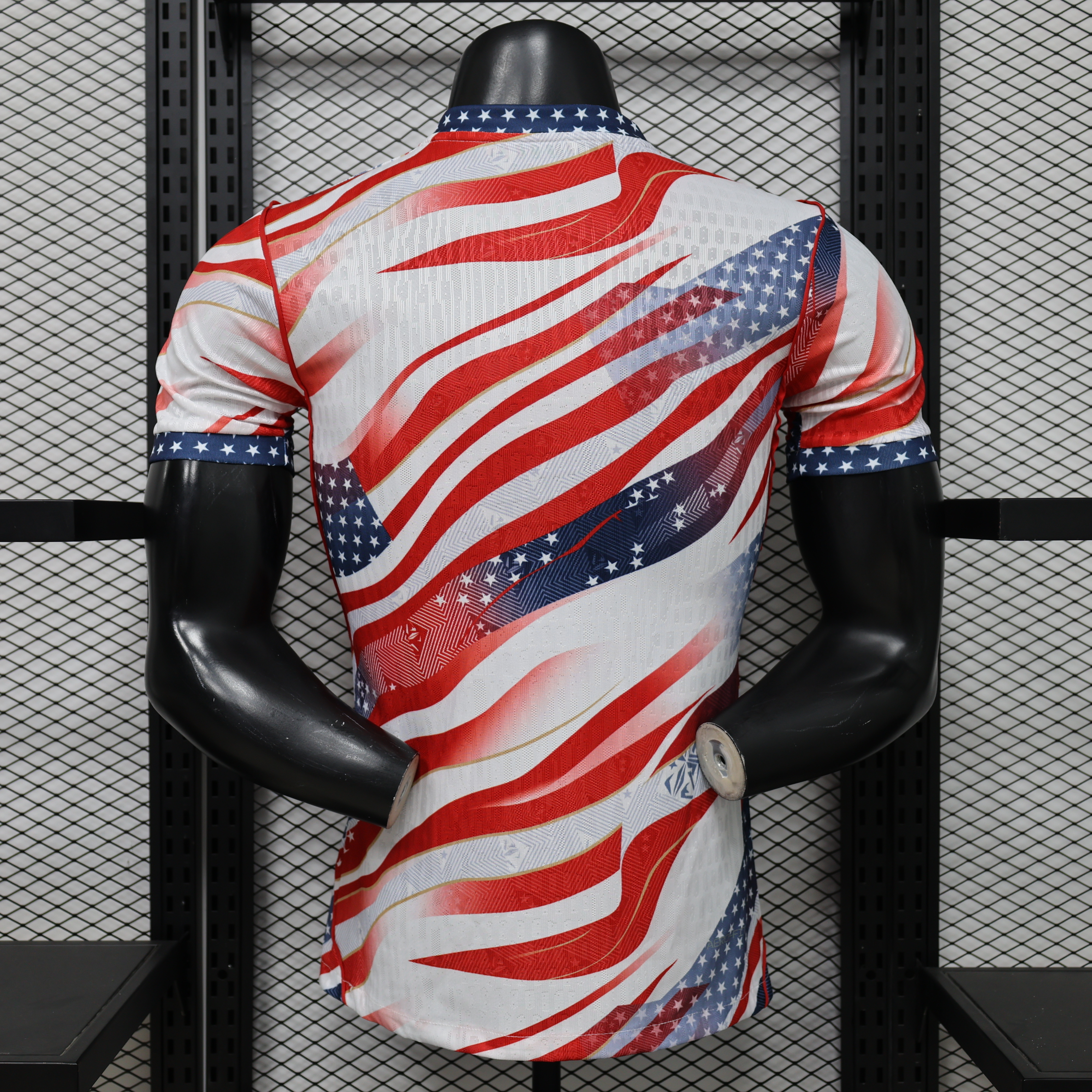 Player Version 2026 USA  Home White/Red/Blue American Flag Print Special Edition Jersey
