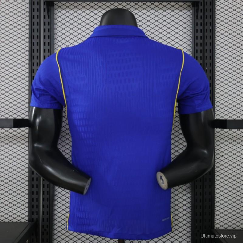 layer Version 26/27 Chelsea FC Royal Blue Polo Collar Home Jersey