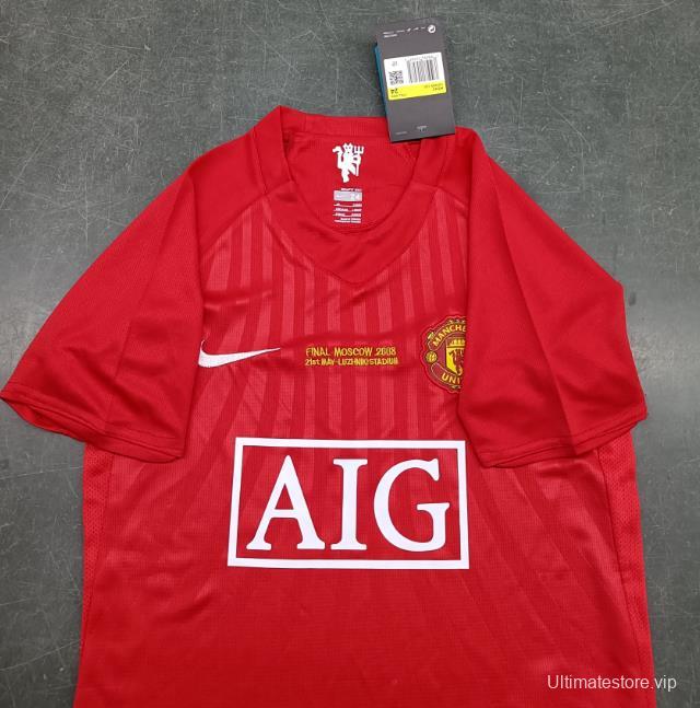Retro Kids 07/08 Manchester United Home