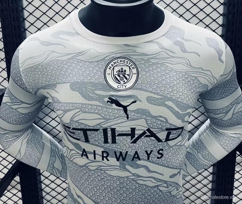 Player Version 24/25 Manchester City Puma Year of the Dragon White Long Sleeve