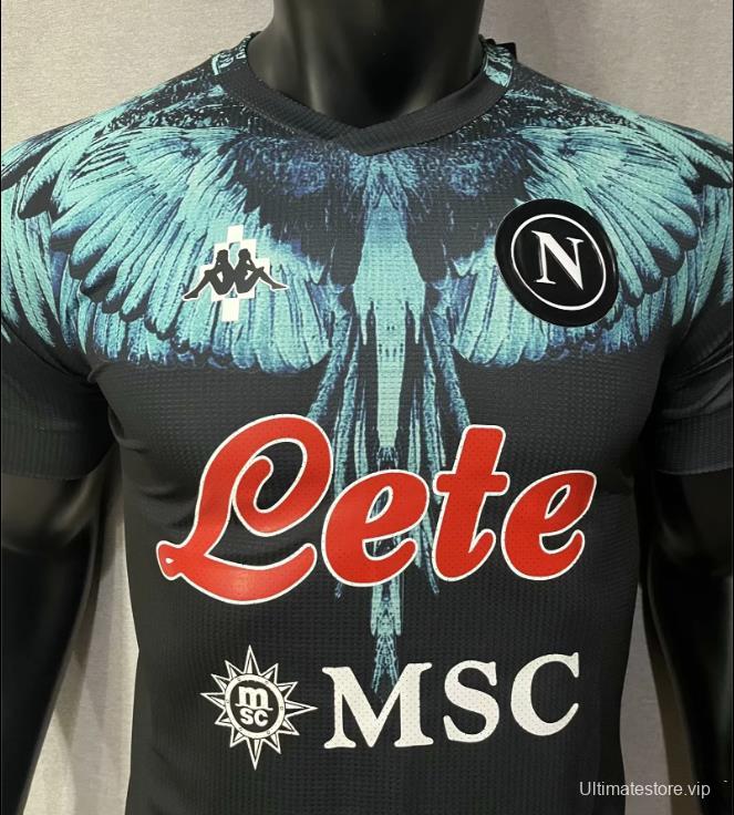 Player Version 20/21 Kappa X Marcelo Burlon Napoli Black Jersey