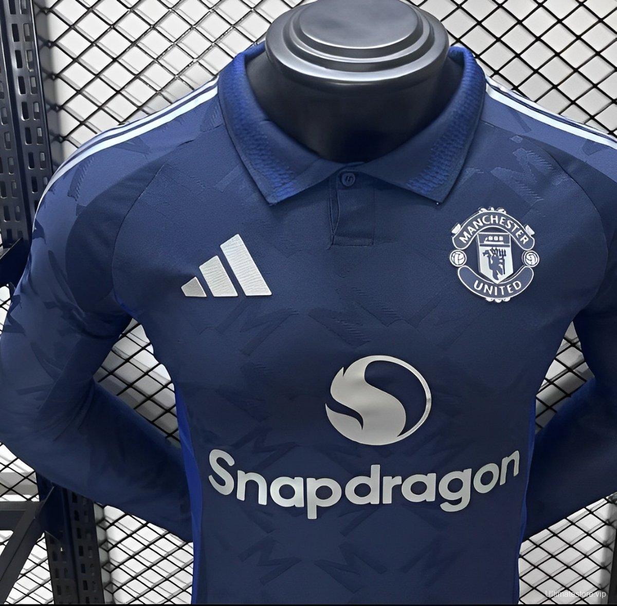 Player Version 24/25 Manchester United Away Navy Long Sleeve