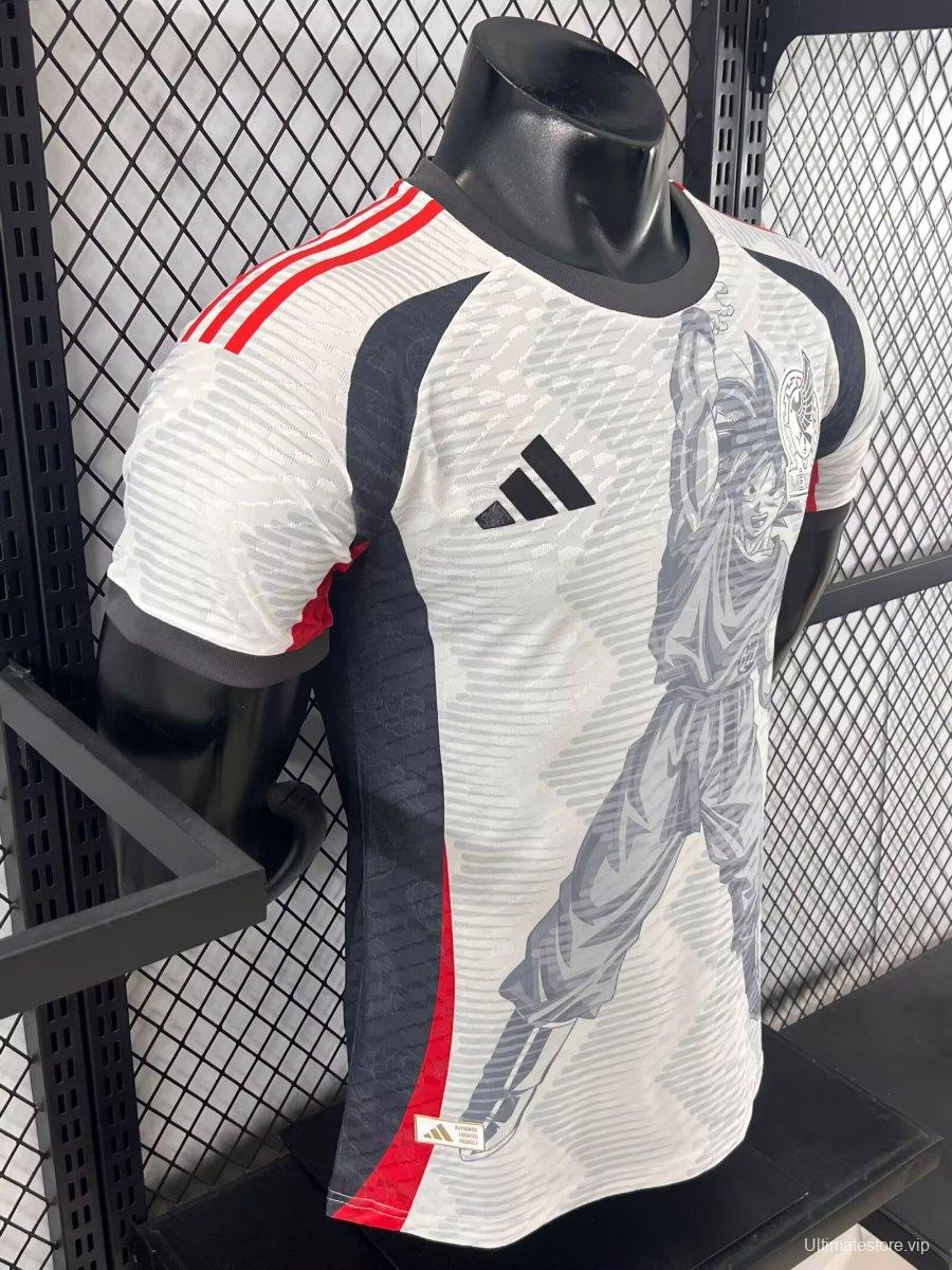 Player Version 2025 Mexico White with Aztec Warrior Jersey