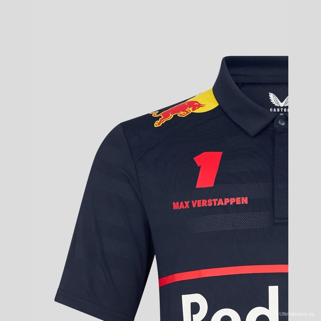 2025 F1 Oracle Red Bull Racing Navy Team Polo Shirt