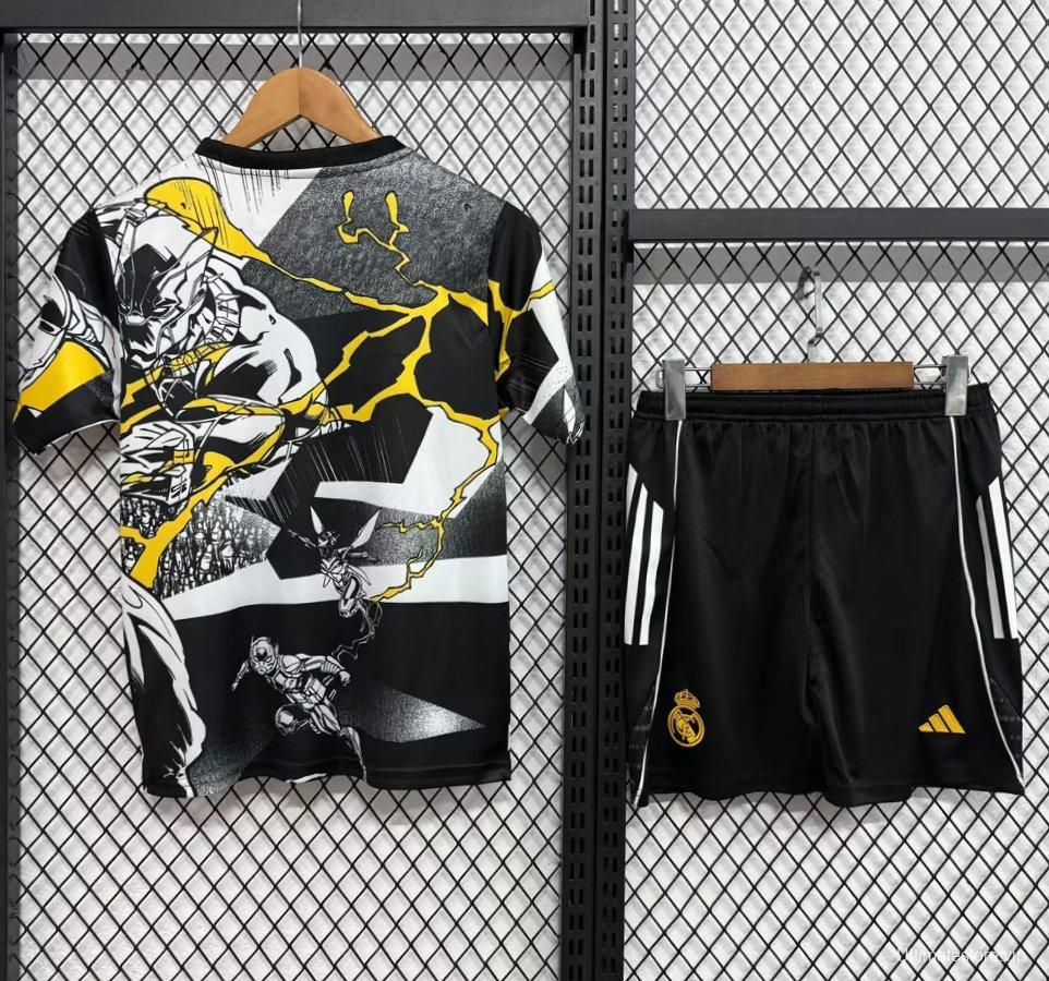 25/26 Kids Real Madrid Avengers White Pre-Match Jersey