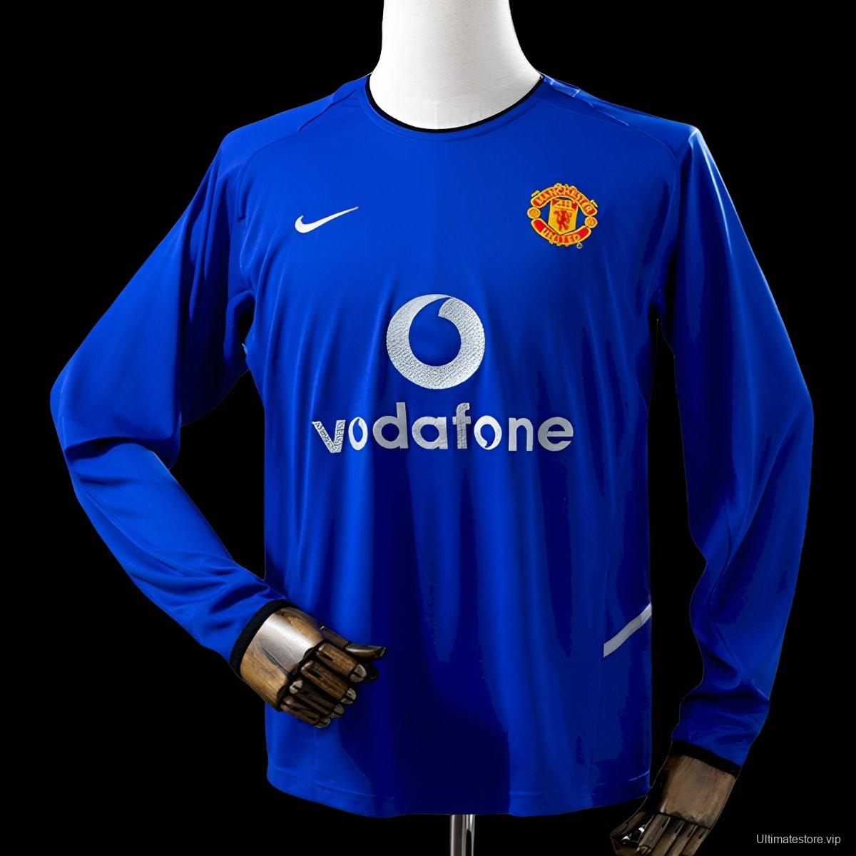 2002/03 Retro Manchester United Third Long Sleeve Jersey
