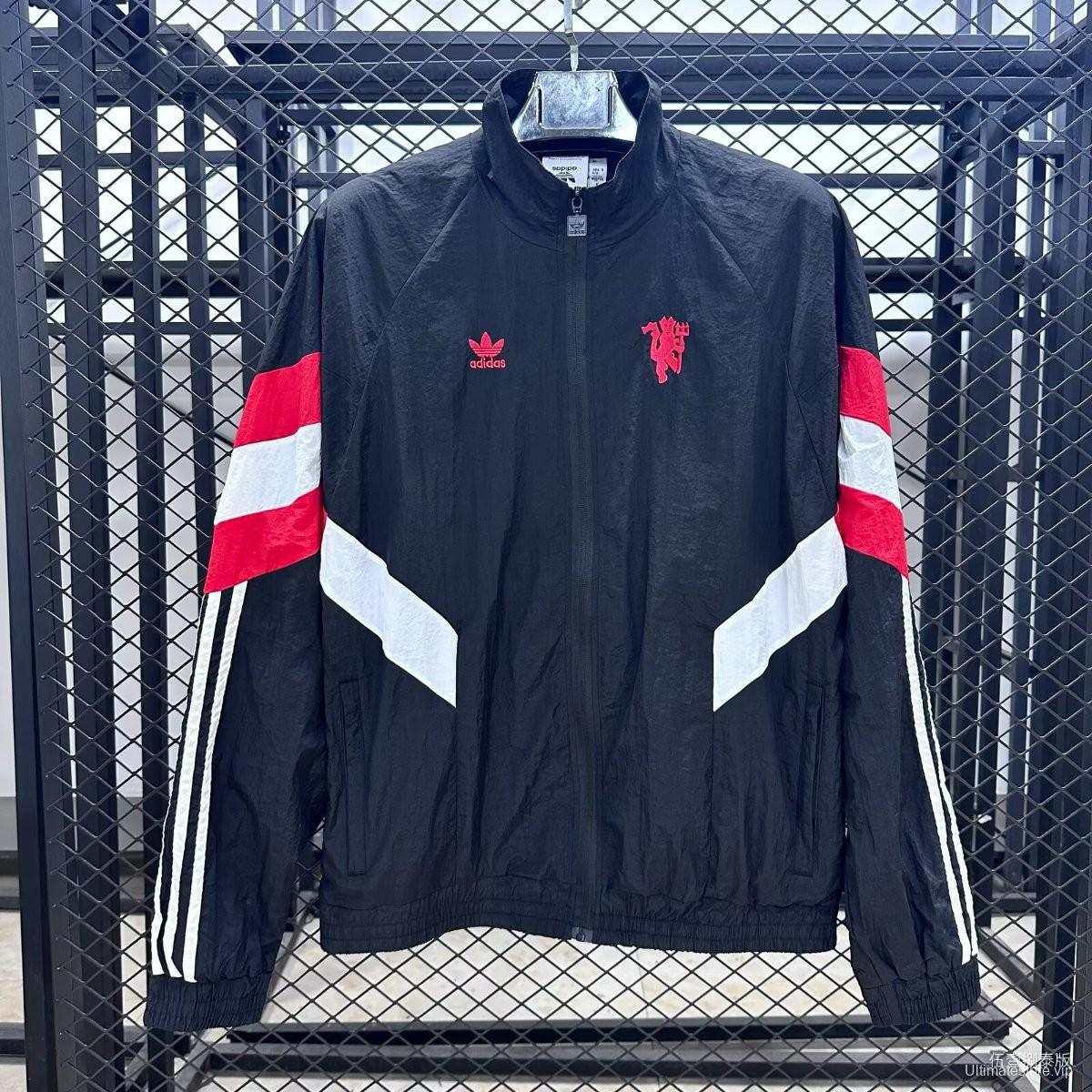 25/26 Manchester United Navy Full Zipper Windbreaker