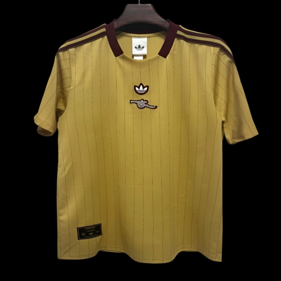 2026 Arsenal Adidas Terrace Icons Yellow Jersey