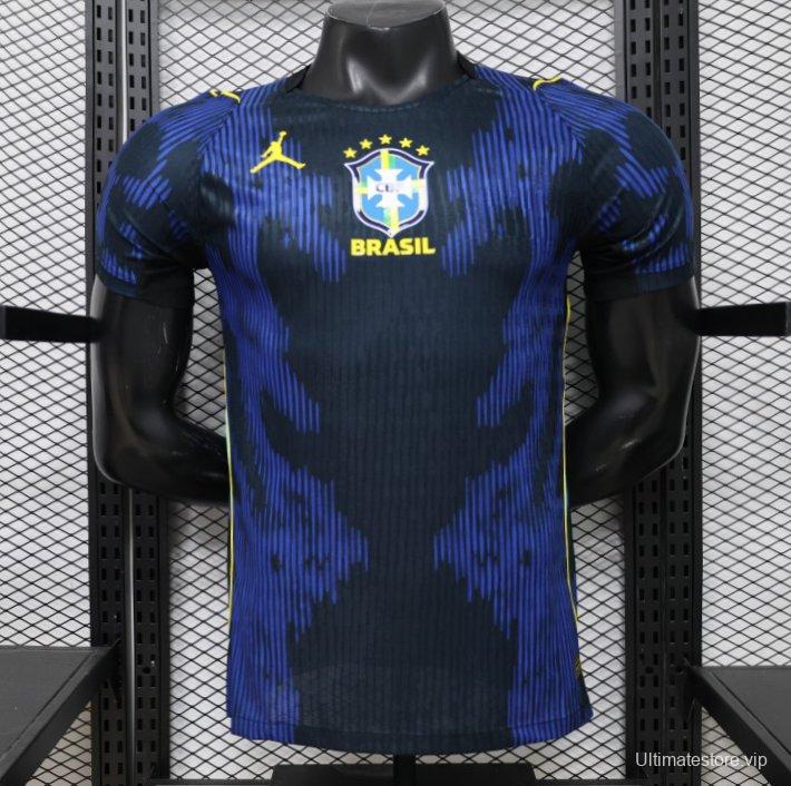 Player Version 2026 Brazil × Jordan Brand Away Navy Blue Jersey