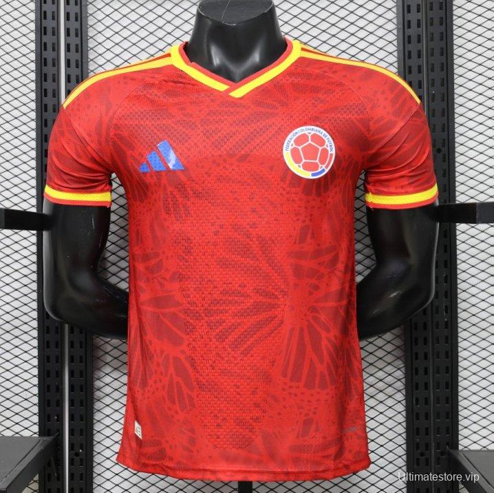 Player Version 2026 Colombia Red & Yellow Away Jersey