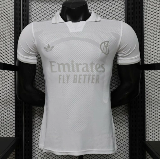 Player Version 26/27 Real Madrid All-White Tonal 125th Anniversary Jersey