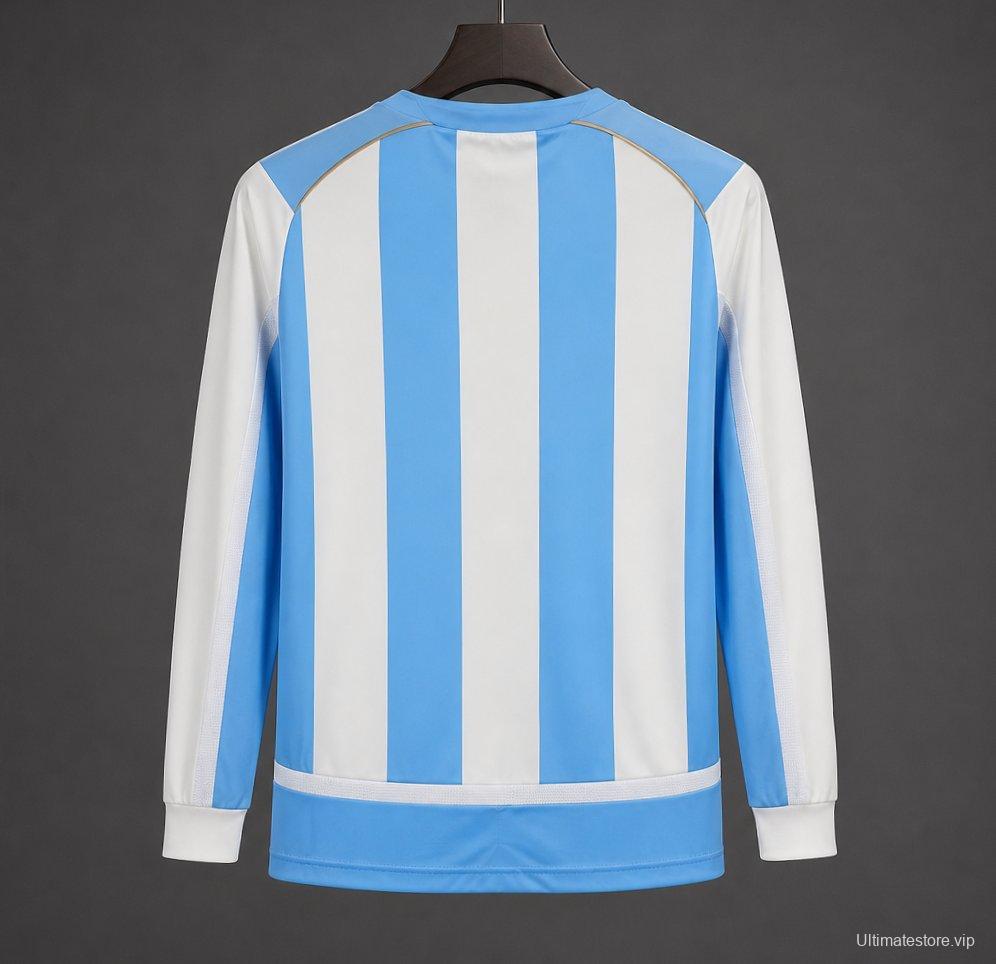 Retro 2006 Argentina Home Long SLeeve Jersey