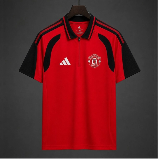 26/27 Manchester United Training Red Polo Jersey