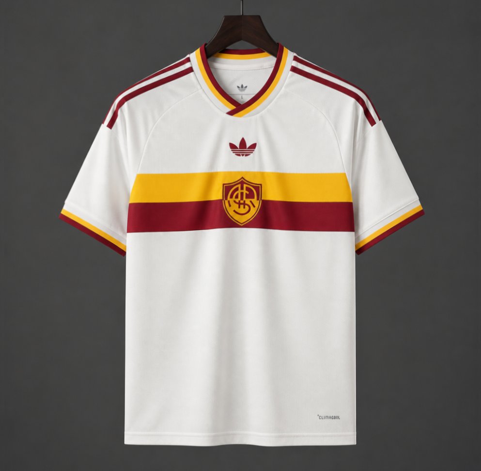 26/27 AS Roma Away White Jersey-No Sponsor