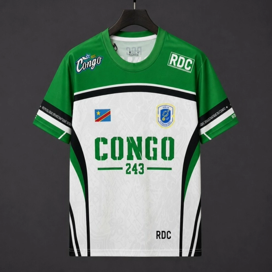 2026 DR Congo White with Green "CONGO 243" Special Edition Jersey