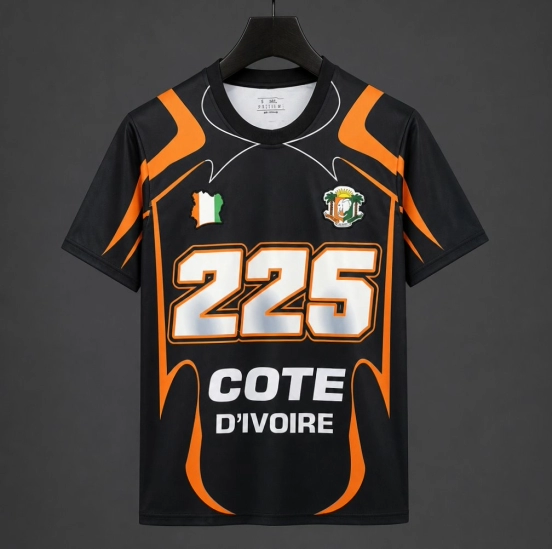 2026 Ivory Coast Côte d'Ivoire Black "225" Special Edition Jersey