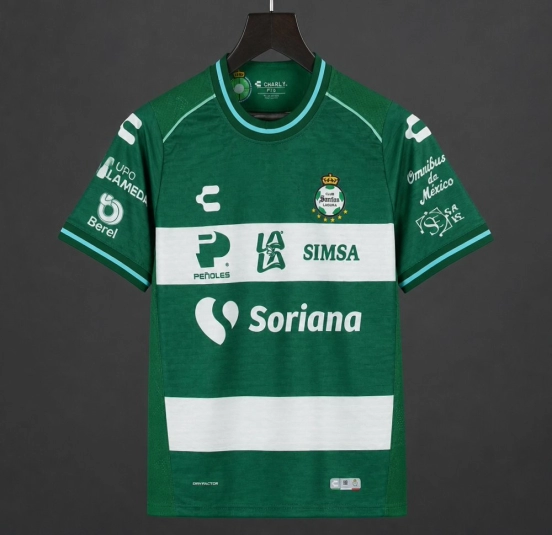 26/27 Santos Laguna Home Green White Jersey