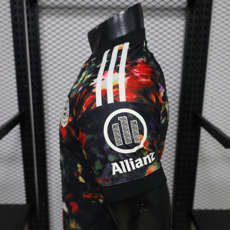 Player Version 26/27 FC Bayern München Black with Floral Abstract Allover Print Third Jersey