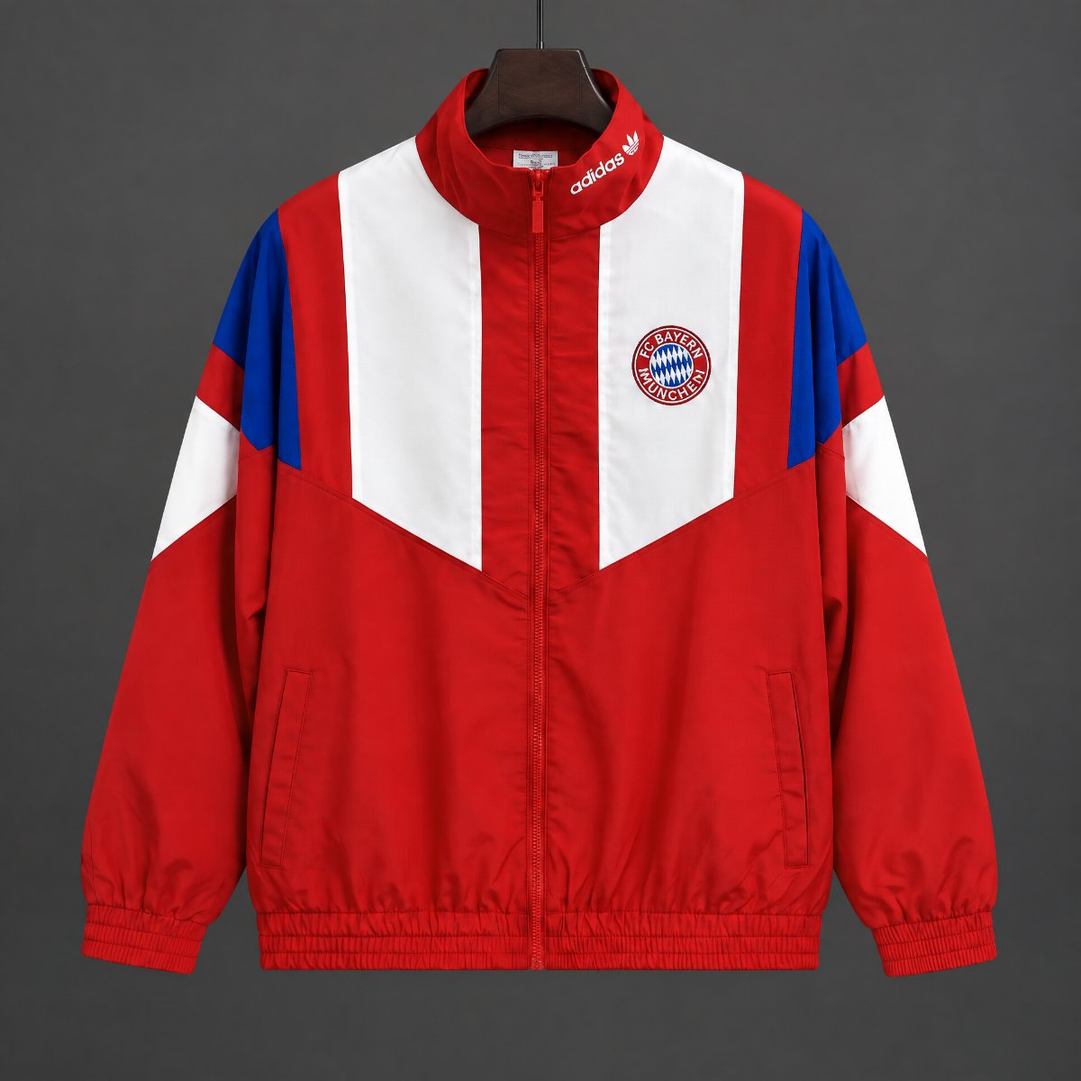 26/27 Bayern Munich EQT Red  Full Zipper Windbreaker