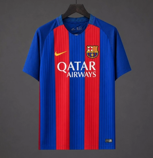 Retro 16/17 Barcelona Home Blue Jersey